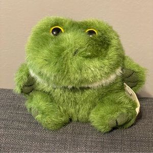 Purrfection by MJC Cushy Critter Frog ‘Bud’ 1997 Toy Mini Plush 4”